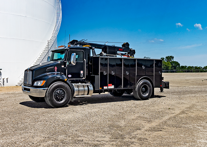 heavy duty service truck built to Canadian specs