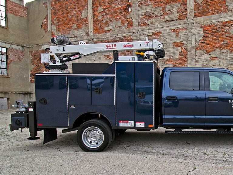 4416 electric service truck crane