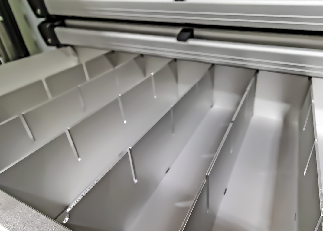 Summit drawer pack drawer dividers are standard