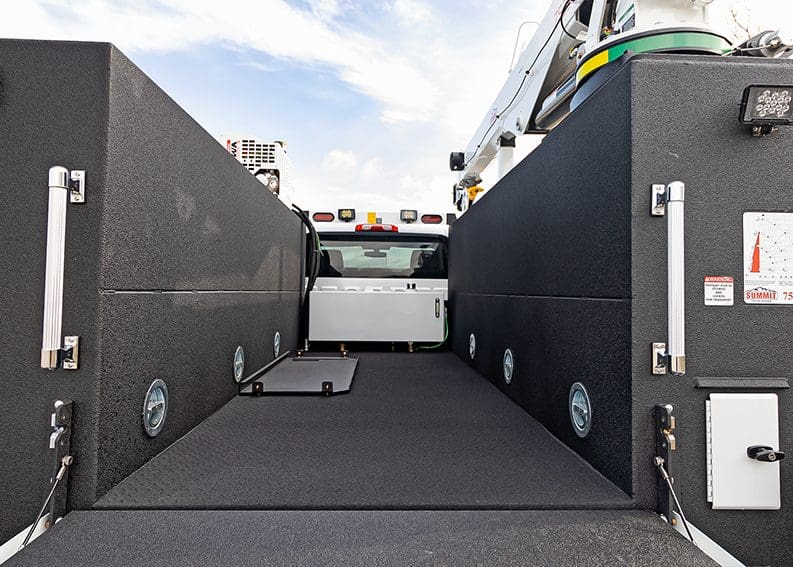 service truck cargo area