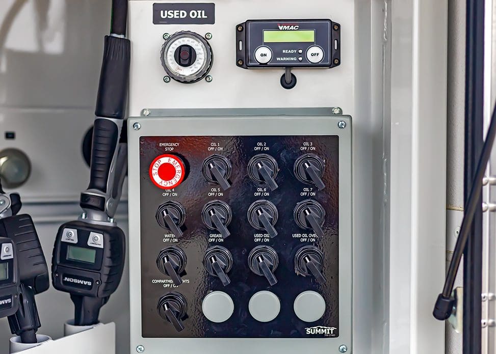 lube truck control box