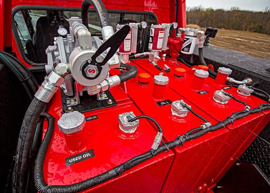 lube skid in cargo area