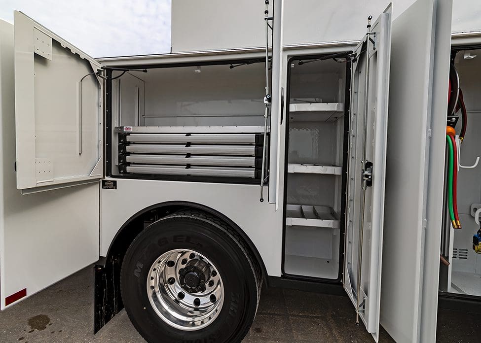 drawer pack for over wheel compartment