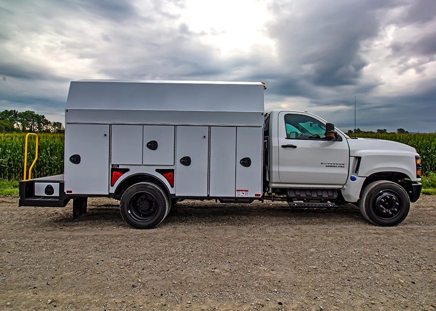 custom canopy body for kevin's repair -enclosed utilty truck