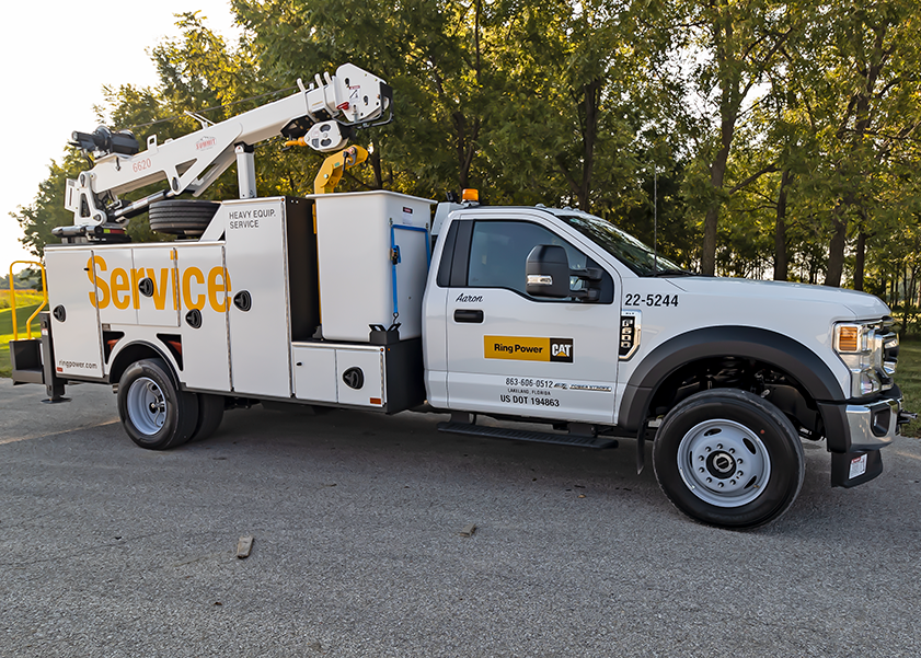 custom man bucket body is a great solution for utility service trucks.