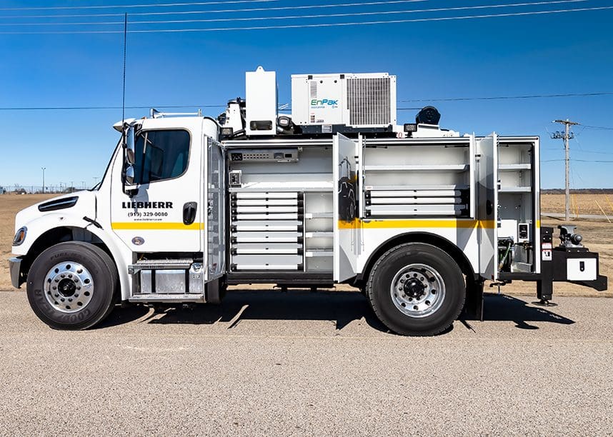 open compartment on the Symmit 8 Series body