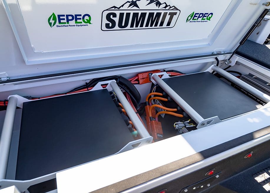 truck body with bumper storage