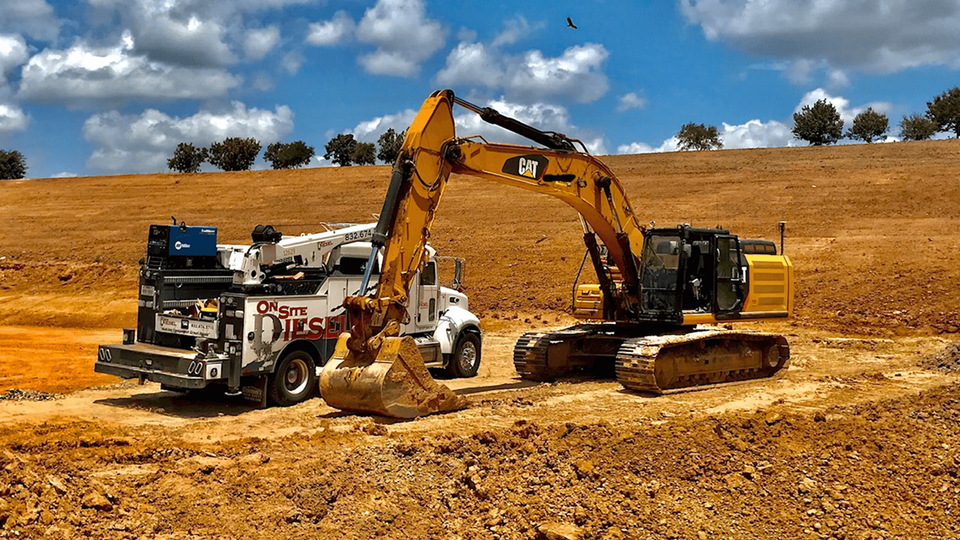 Custom Texas service truck from Summit Truck Bodies at a jobsite