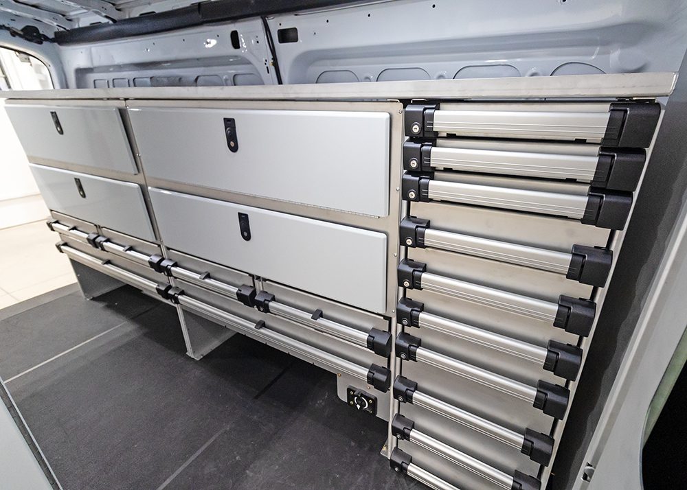 commercial van locking storage cabinets and drawers