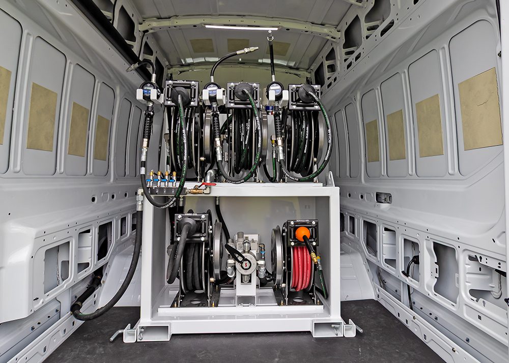 van upfitting- lube skid